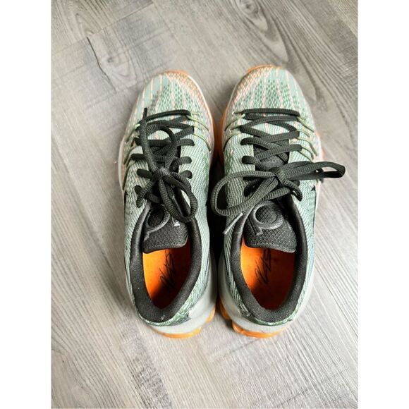 Nike KD 8 Easy Euro Light Grey Orange Lace-Up Basketball Shoes Youth Size 4.5 6W - Picture 7 of 12